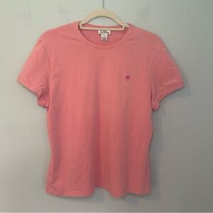 Lilly Pulitzer Pima Cotton Blend Pink Crew Neck Short Sleeve T-Shirt Size XL